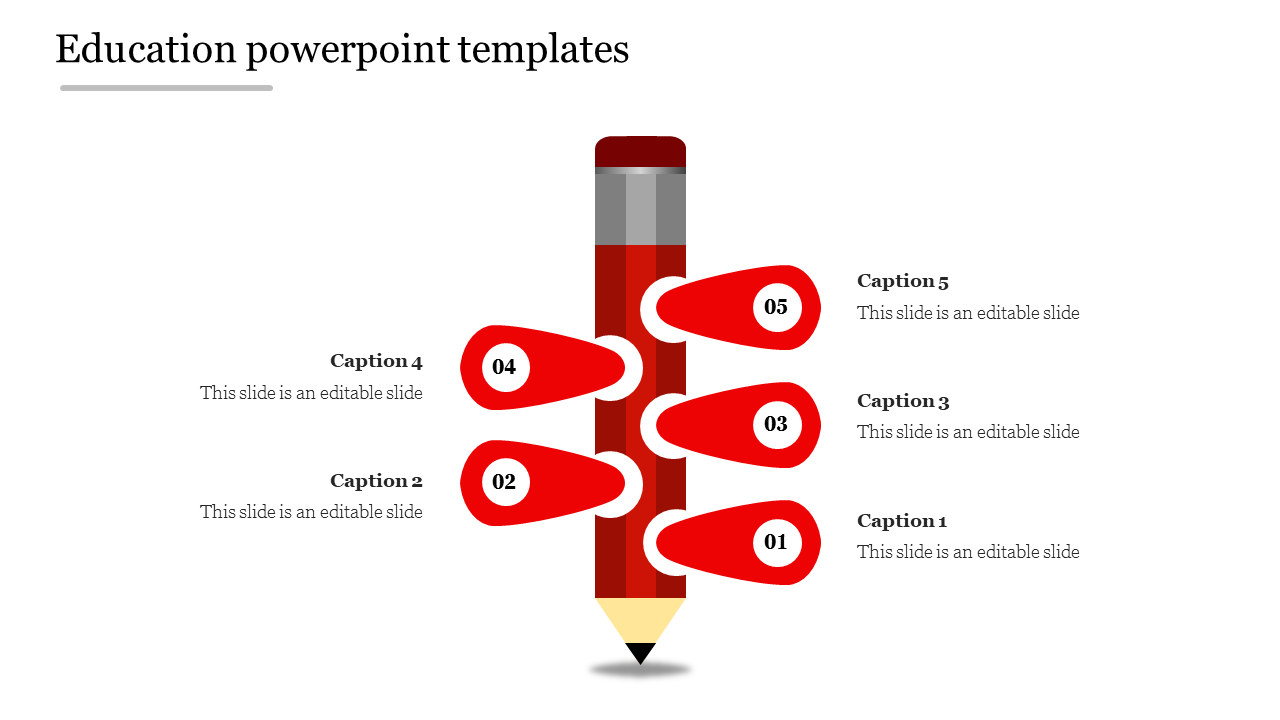 education powerpoint templates-Red